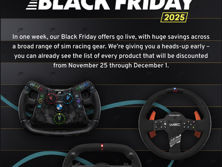 BLACK FRIDAY FANATEC ⏲