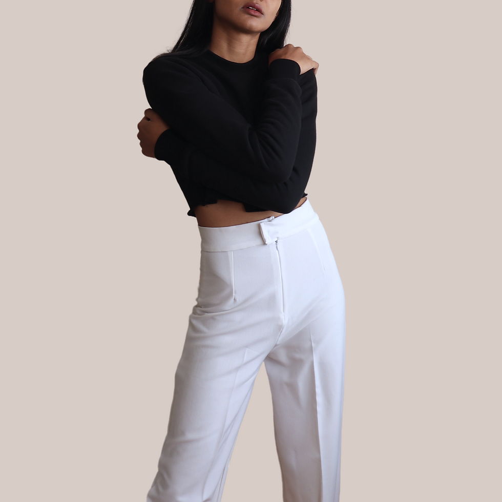 Thumbnail: Black Long Sleeve Crop Sweatshirt Women's UK - 100% Organic Cotton