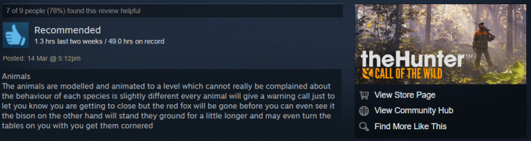 hunter call of the wild, open world design, ai design, review