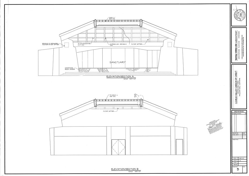 2002 Sheet 5 Elevation Section B