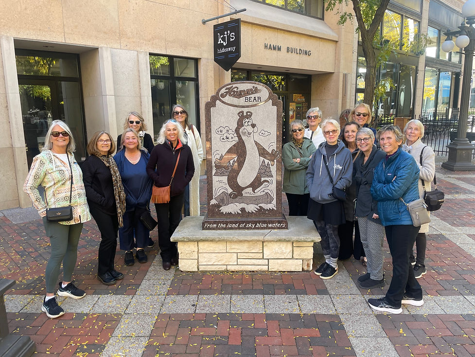 Group of ladies enjoying a tour of downtown Saint Paul
