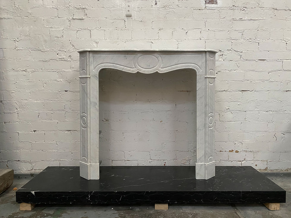 Thumbnail: Pompadour Antique Fireplace • Carrara Marble