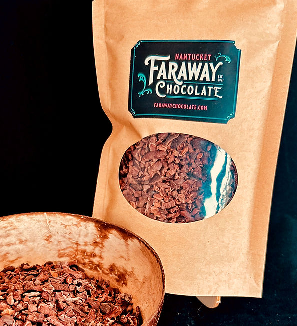 Roasted Cacao Nibs Nantucket Faraway Chocolate
