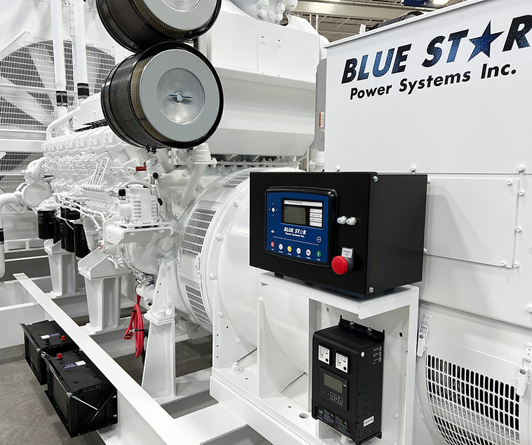 custom generator with control panel