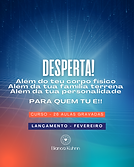 Poster do curso caminhos da essência caracterizado com uma Deusa em sua busca interna