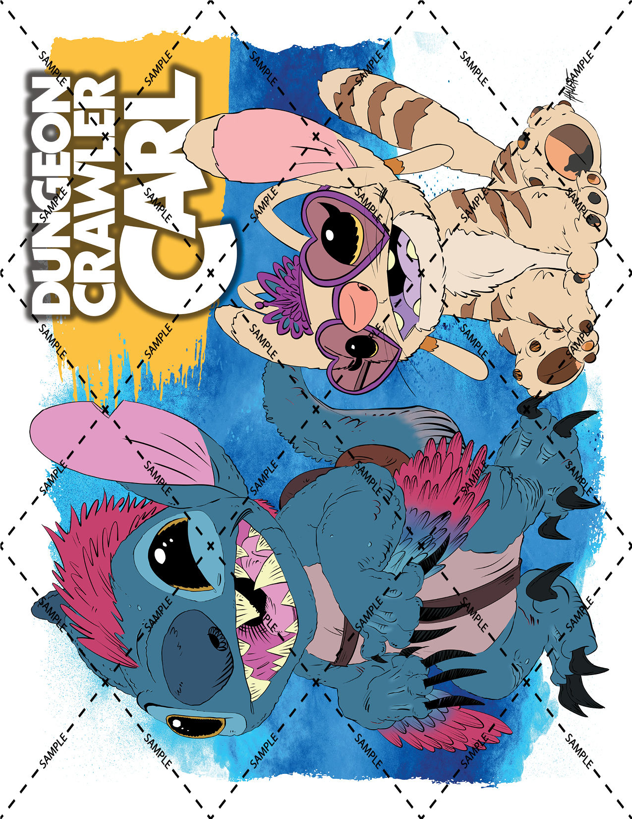 Stitch and Angel as Mongo and Princess Donut