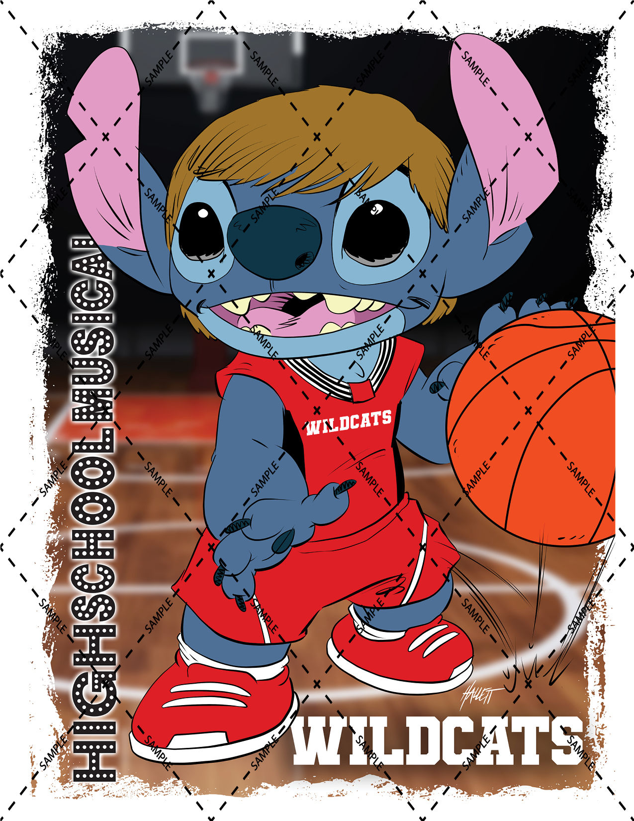 Stitch as Troy Bolton