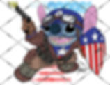 Stitch as First Avenger Captain America