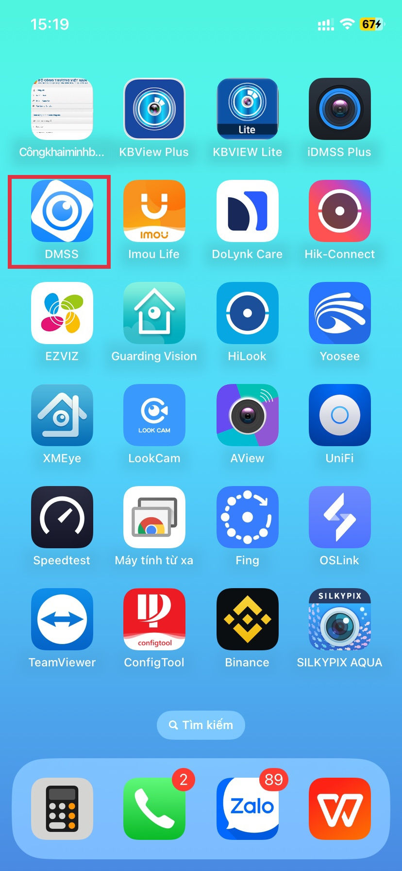 app DMSS trên điện thoại