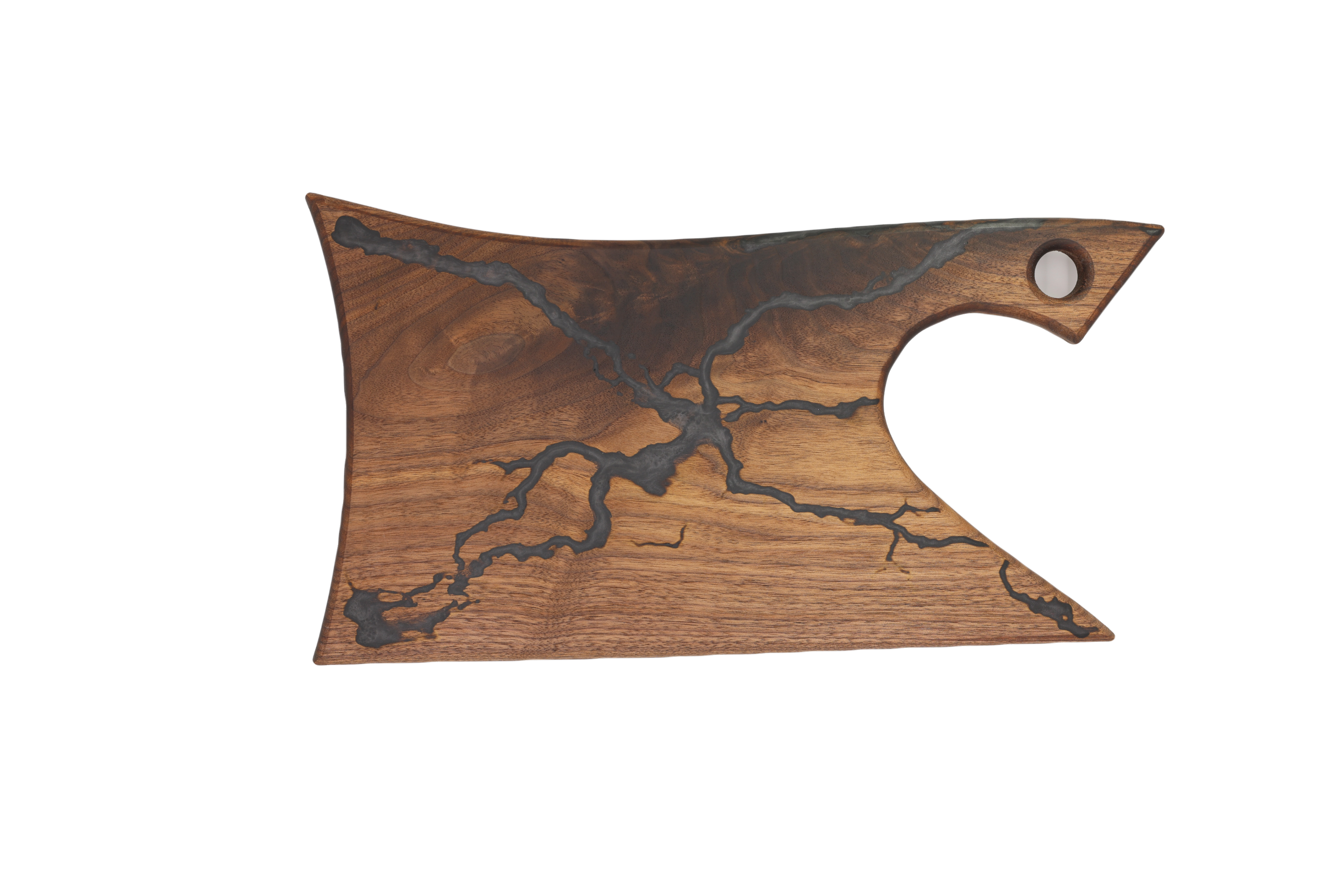 Fractal Burned Sharp Clever Charcuterie Board