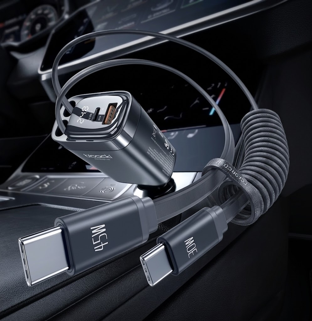FlexCharge™ Retractable Car Charging Cable