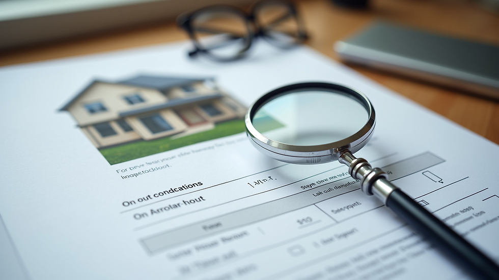 Close-up view of a home inspection report with notes and photos