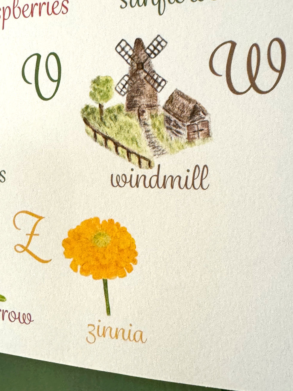 Thumbnail: Alphabet Illustrated Art Print