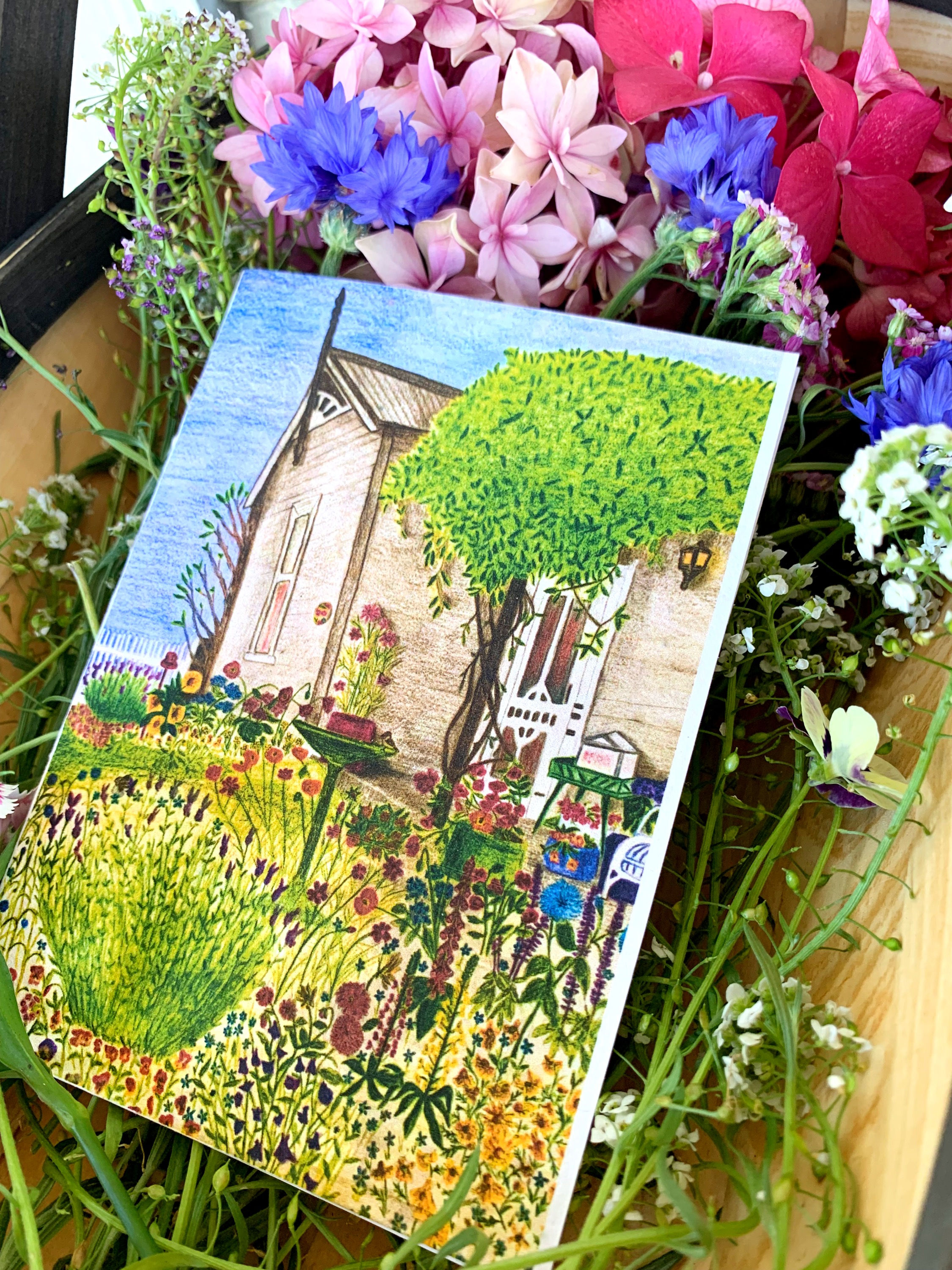 Cottage Herb Seeded Paper Card