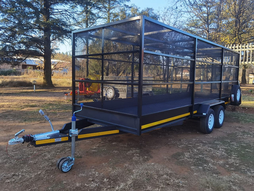 Thumbnail: 6 meter x 1.8 meter x 1.8 meter Fully Cadge Mesh Trailer