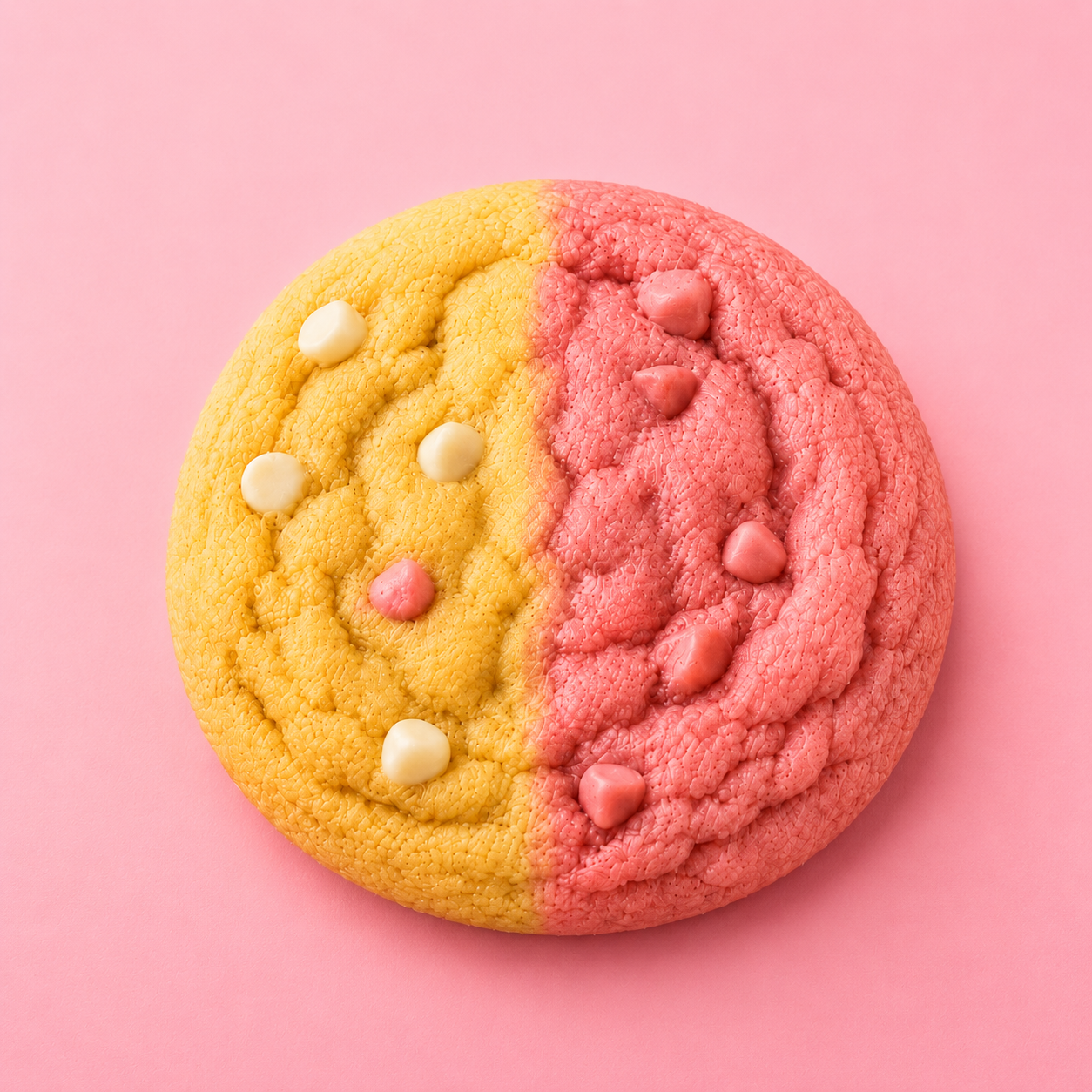Strawberry Lemonade Cookie with lemon glaze and strawberry topping.