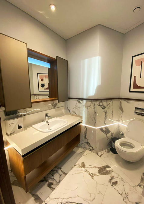 Skyland İstanbul Konut Projesi Tasarımı. Konut tasarımları. Divit Mimarlık. İç Mimarlık hizmetleri. Mobilya tasarımları. banyo tasarımı.