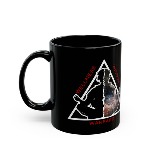 Dr. Virga Podcast Black Mug - Wellness Wisdom Warfare | Veteran (11oz, 15oz) | Jessie Virga, LLC