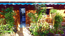 Der Eingang zur Caribbean Nature Lodge