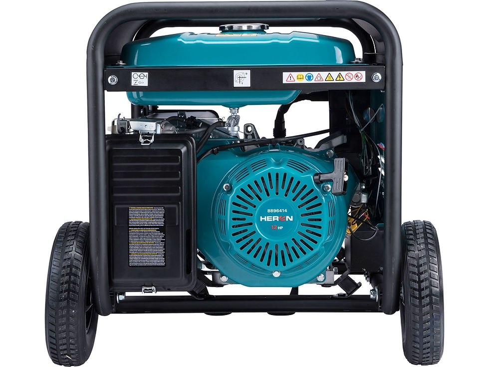 Miniatura: Elektrocentrála benzínová 13HP/5,5kW/6,8kVA (400V), 2x2,2kW (230V), podvozek