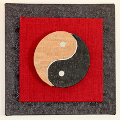 Balance (Cork & Leather) - 22"x 22"