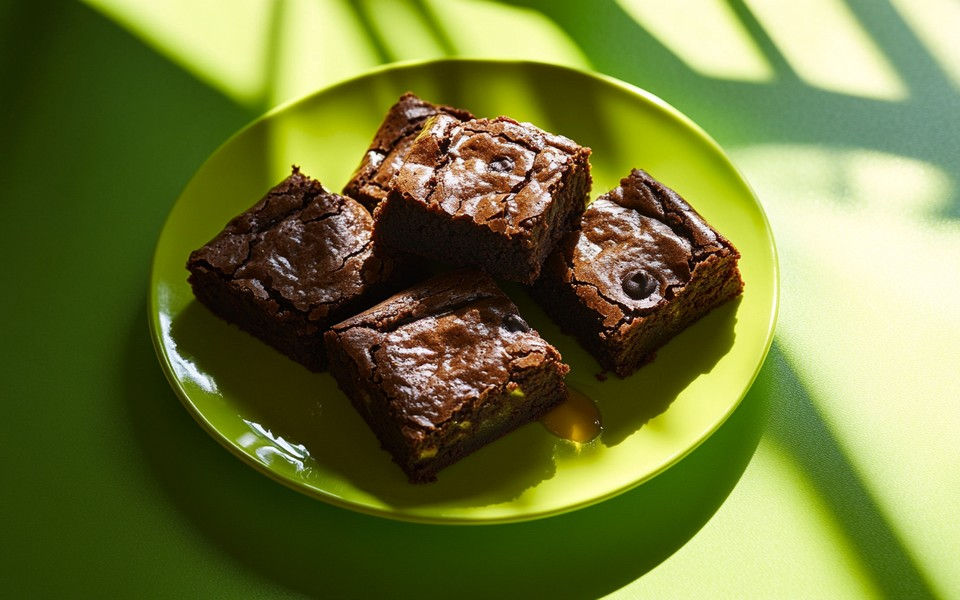 Brownie proteic cu ciocolată neagră și fructe de pădure, rețetă Bloomplate