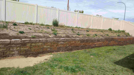 Retaining wall installation in north idaho