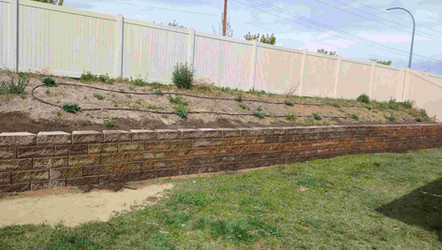 Retaining wall installation in north idaho