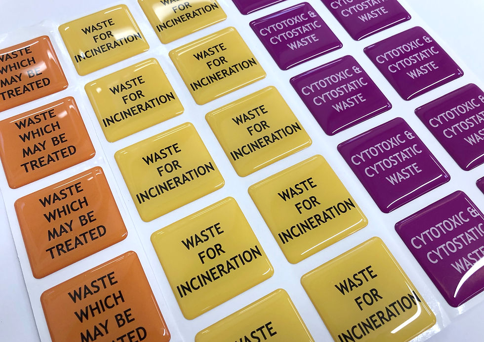Custom Resin domed labels