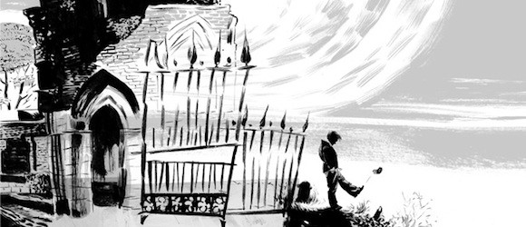 Un cimetière, comme une prison, sous une nuit bien pâle ?