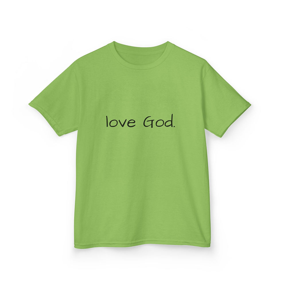 Thumbnail: 'love God.' - Kids T-Shirt —  Various Colors