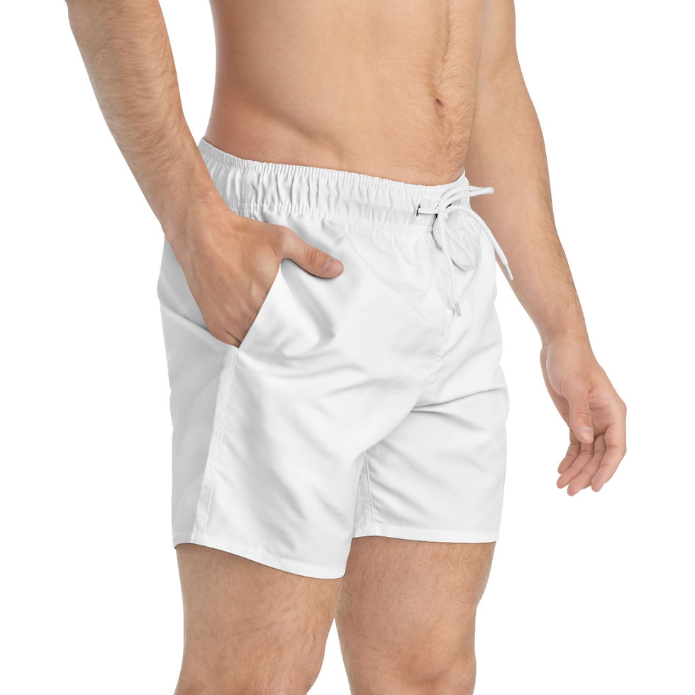 Thumbnail: A World Connected - White - Swim Trunks