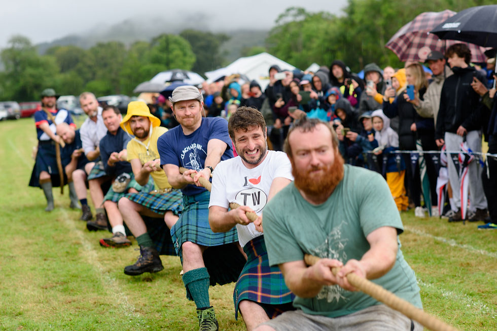 Tug of War at Lochcarron Highland Games