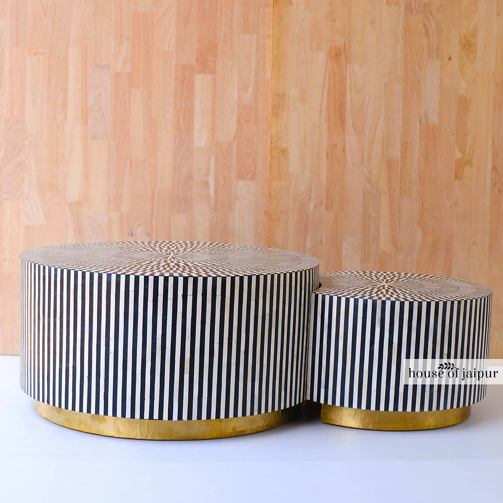 תמונה ממוזערת: Bone inlya coffee table, bone inlay table, bone inlay furniture, bone inlay, bone inlay tabletop, bone inlay combo coffee tab