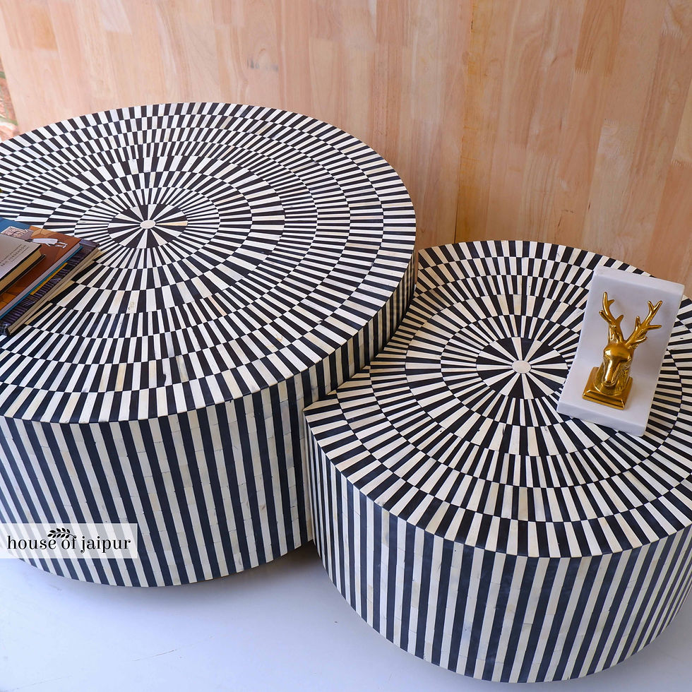 תמונה ממוזערת: Bone inlya coffee table, bone inlay table, bone inlay furniture, bone inlay, bone inlay tabletop, bone inlay combo coffee tab