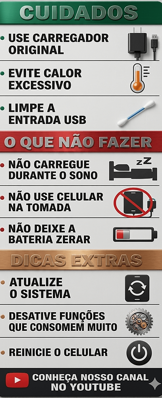 Solução para celular que não completa a carga corretamente