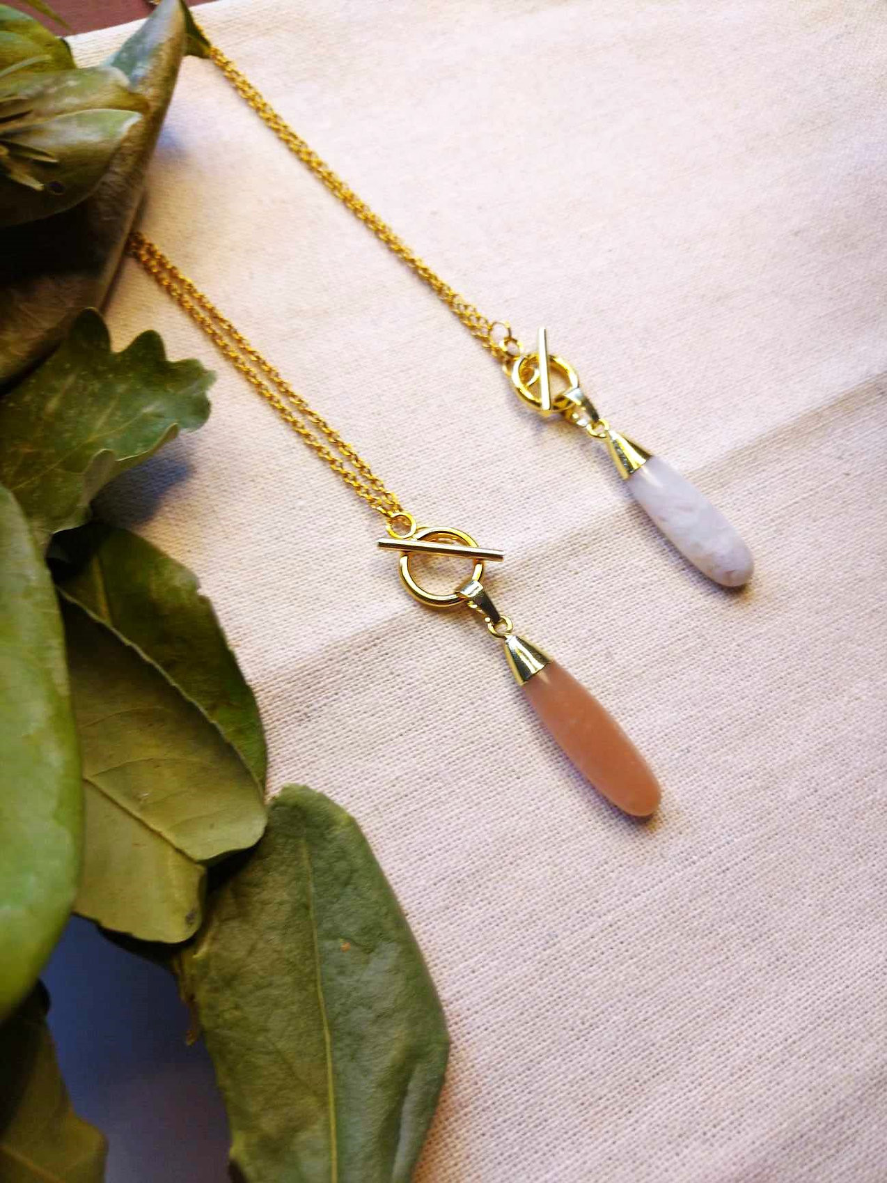 Collier goutte d'Agate
