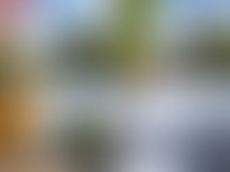 Four images of a riverside cathedral with people in spring, summer, autumn, and winter scenes. Trees change colors; snow in winter.