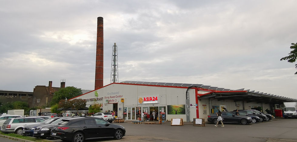 The Dong Xuan Center, a Vietnamese wholesale market in old industrial halls in Berlin-Lichtenberg