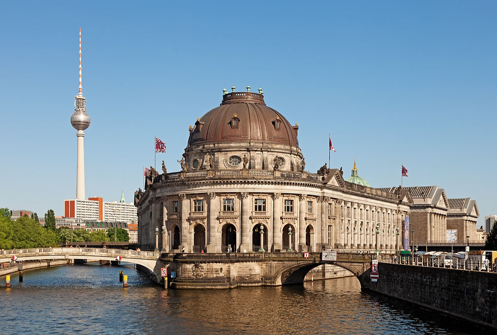 Museum Island and the TV Tower seen across the River Spree