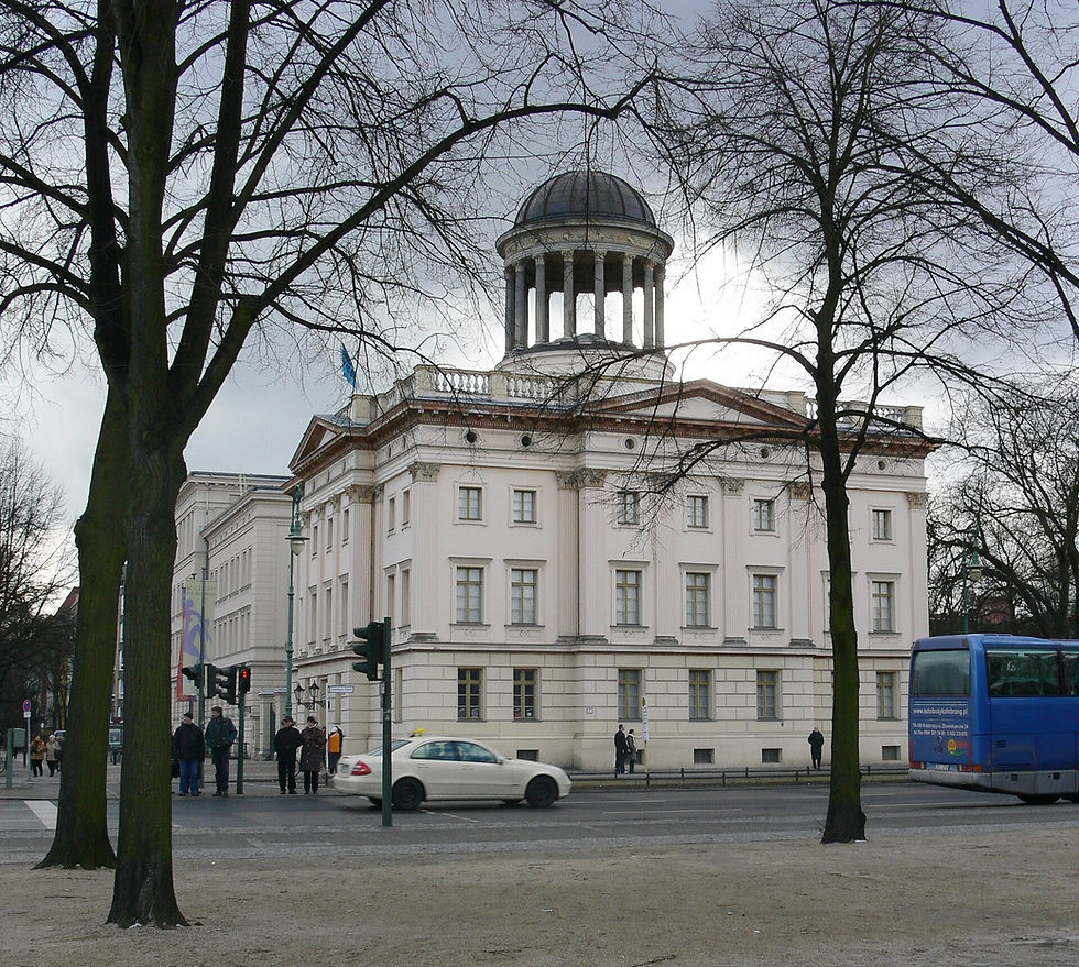 The Stüler building in Charlottenburg, a classical building with a small domed rotunda