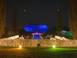 Tropenhaus lit for Christmas Garden Berlin in 2024.