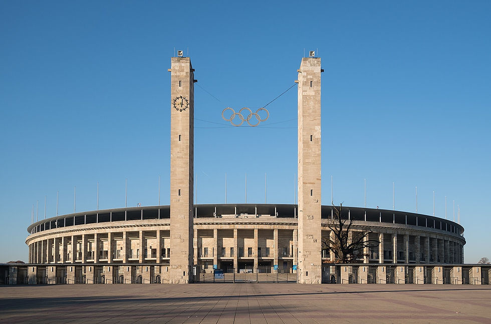 Olympiastadion Berlin, the monumental 1936 stadium used in The Ballad of Songbirds and Snakes