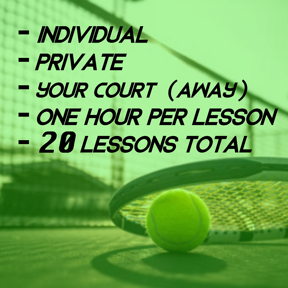 Private Lessons - 20 Hours (AWAY Court)