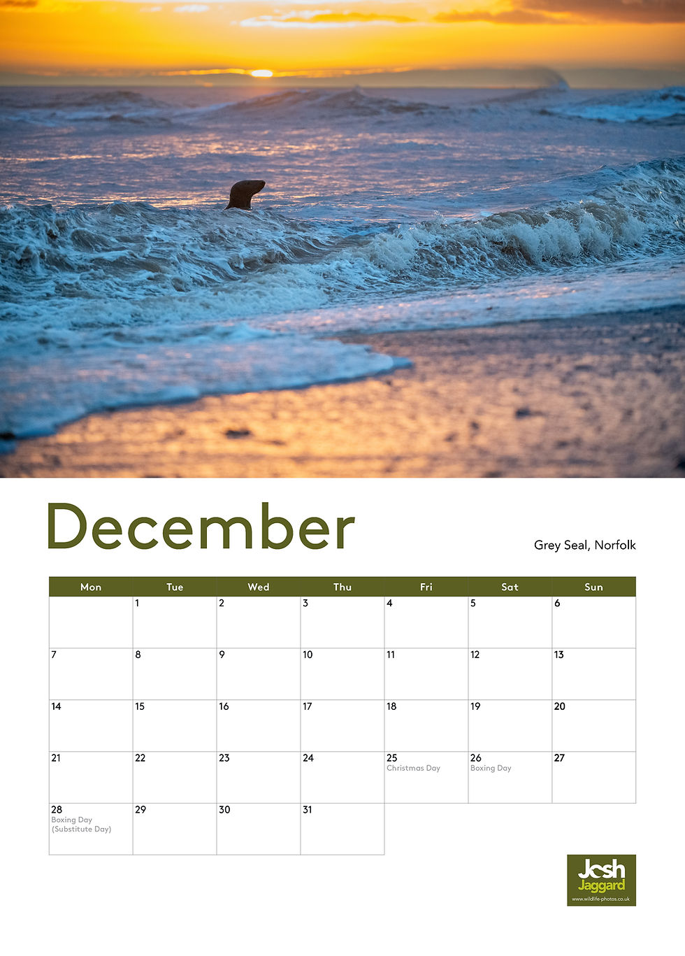 Thumbnail: 2026 Wildlife Calendar - Large A3