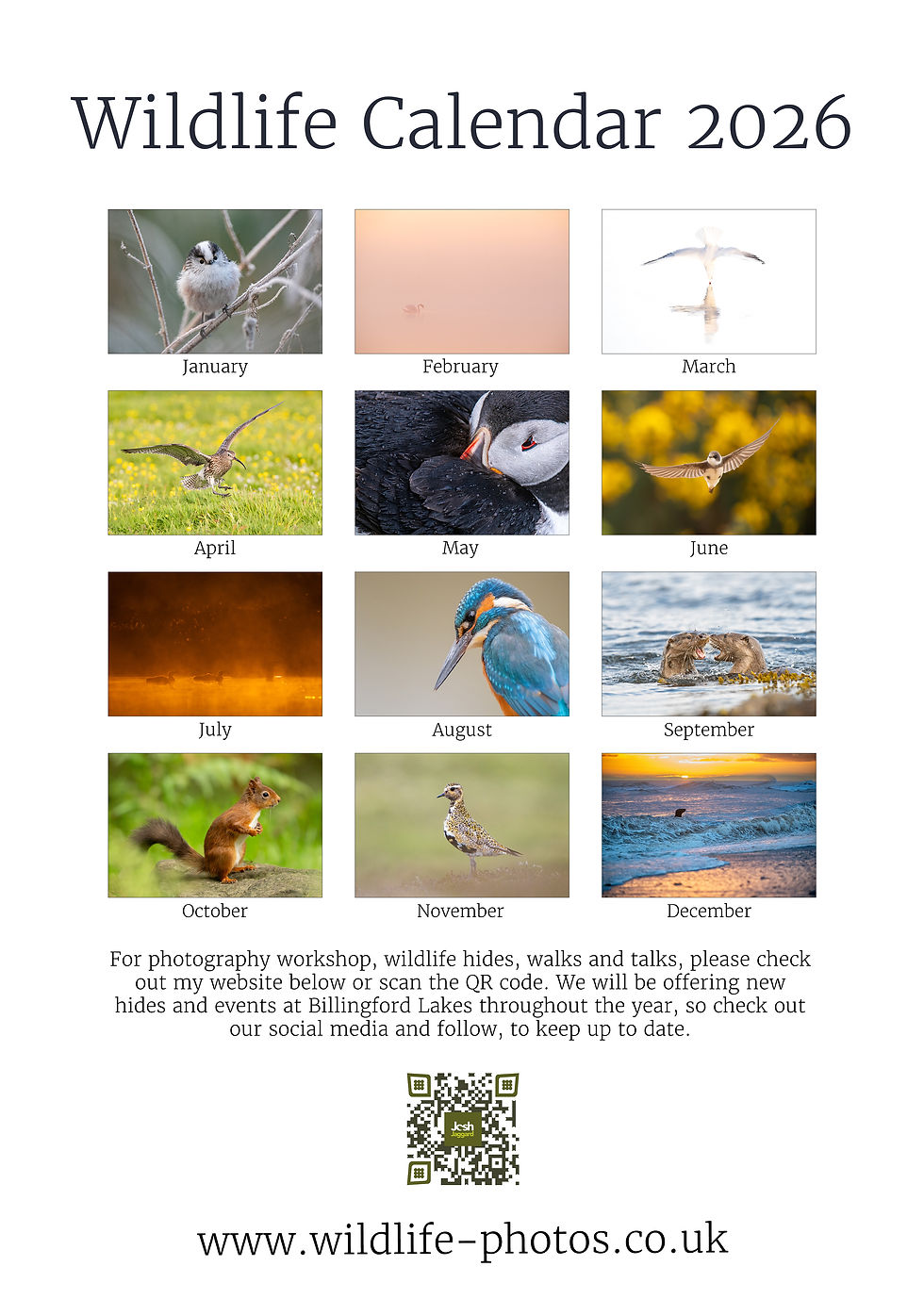 Thumbnail: 2026 Wildlife Calendar - Large A3
