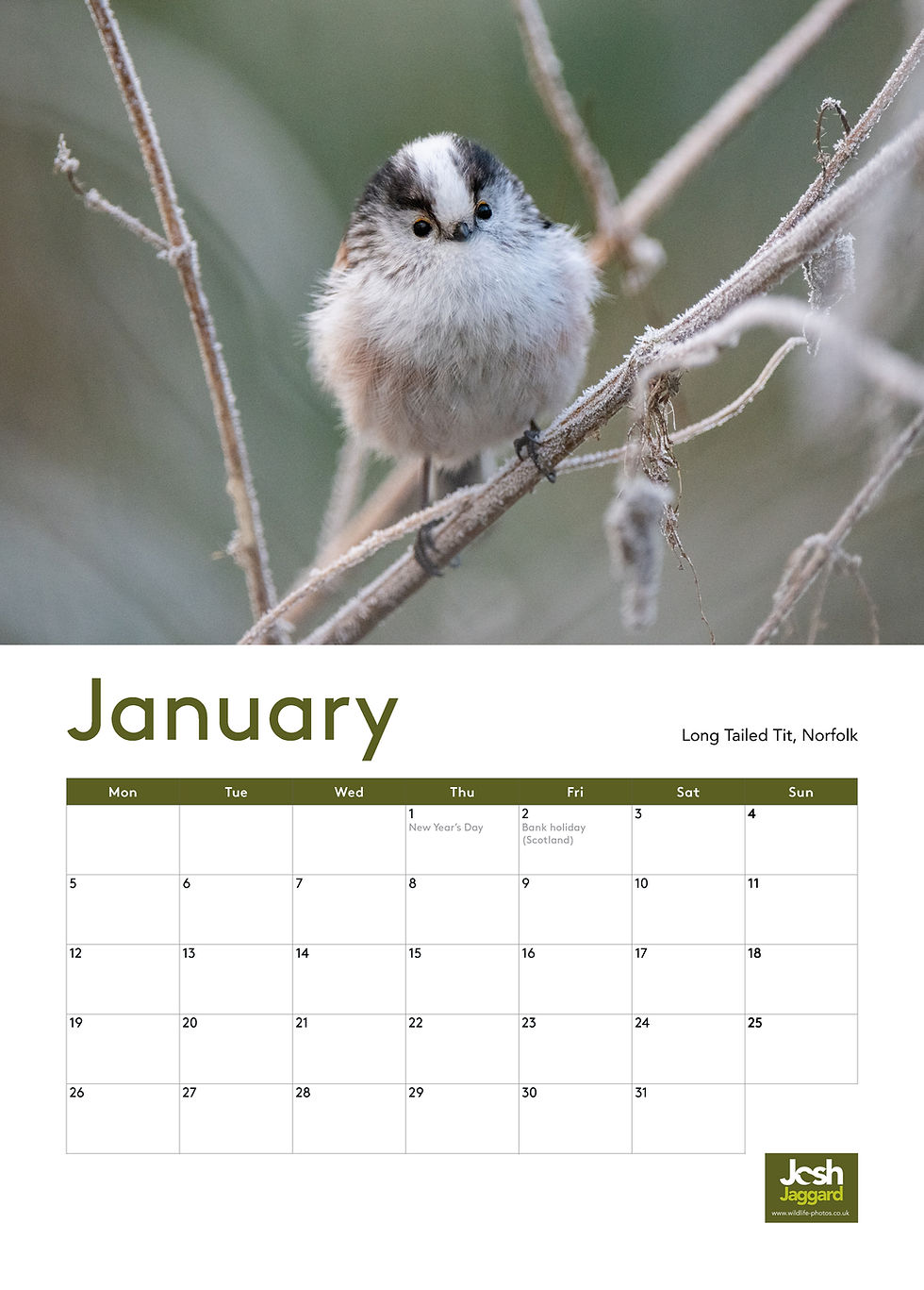 Thumbnail: 2026 Wildlife Calendar - Large A3