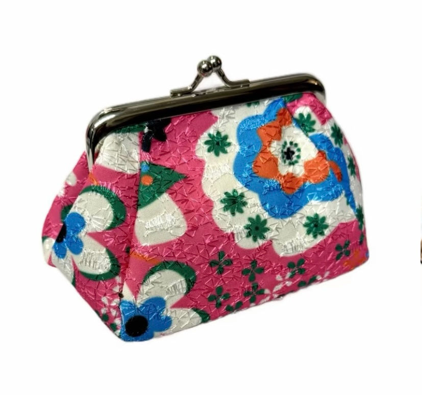 Thumbnail: Floral Fun Kiss Lock Purse