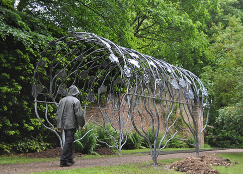 Steel Pergola archs made for National Trust Wallington