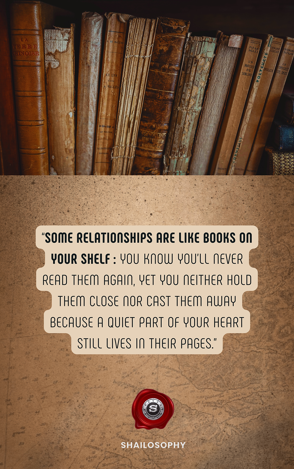 Connections and shelves...